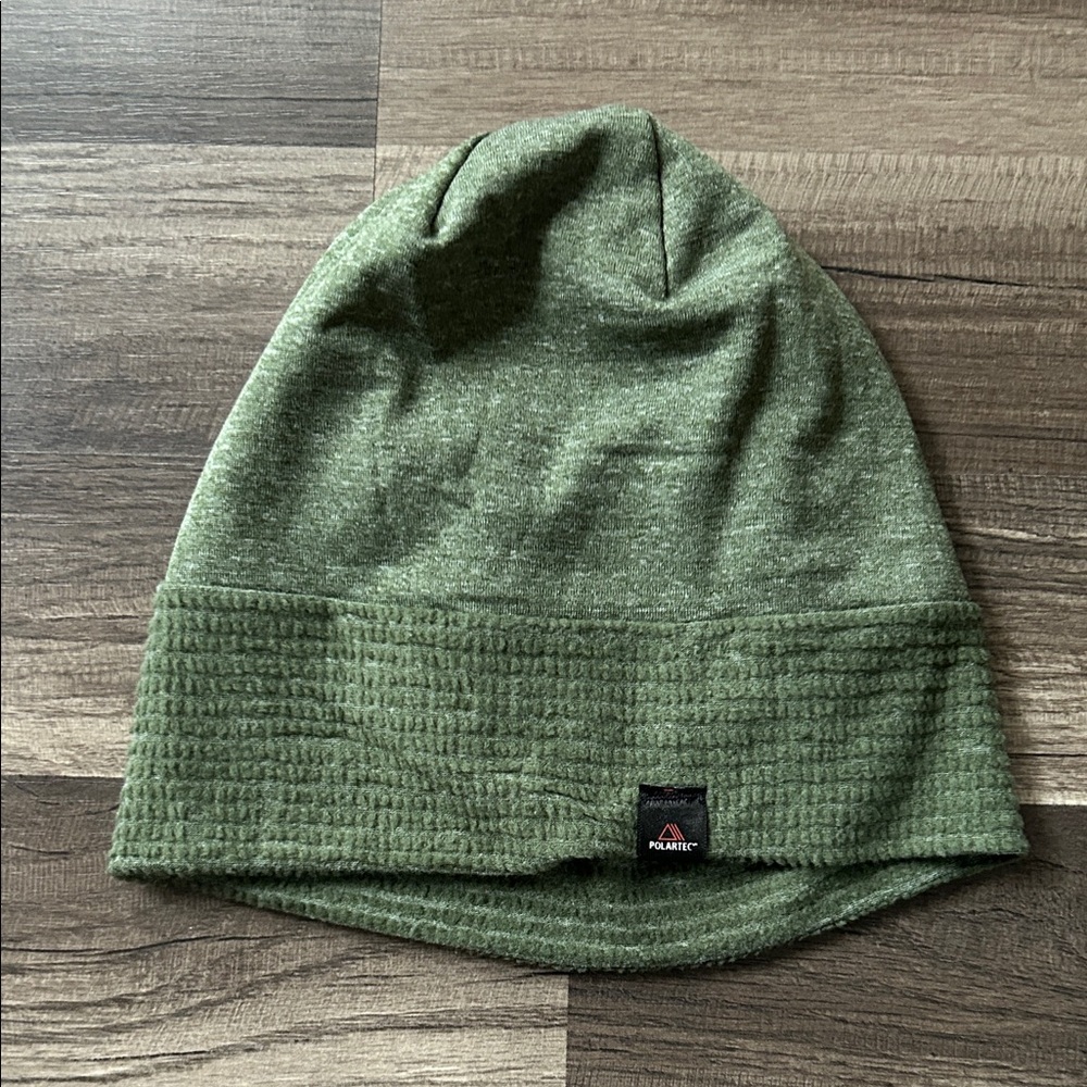 Polartec Green Beanie Hat
